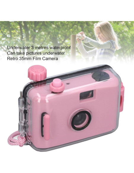 Cámara de película desechable GOWENIC 35mm Rosa Claro Cámara de película desechable GOWENIC 35mm Rosa Claro