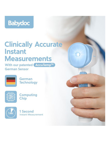 Termómetro Infrarrojo Sin Contacto Babydoc para Bebés 3 en 1