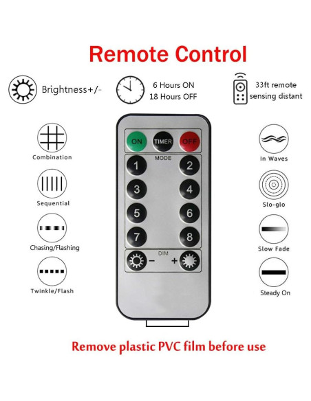 Luces de Cuerda LED 300 Vicila Rojas 3m x 3m con Control Remoto Luces de Cuerda LED 300 Vicila Rojas 3m x 3m con Control Remoto