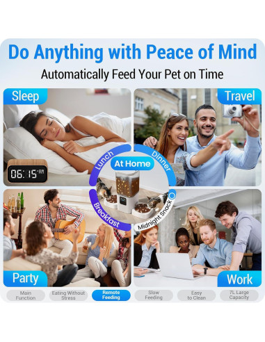 Comedero Automático para Gatos Frienhund 7L WiFi Control APP