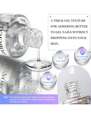 Removedor de Esmalte en Gel NORCICO 15ml - Acción Rápida