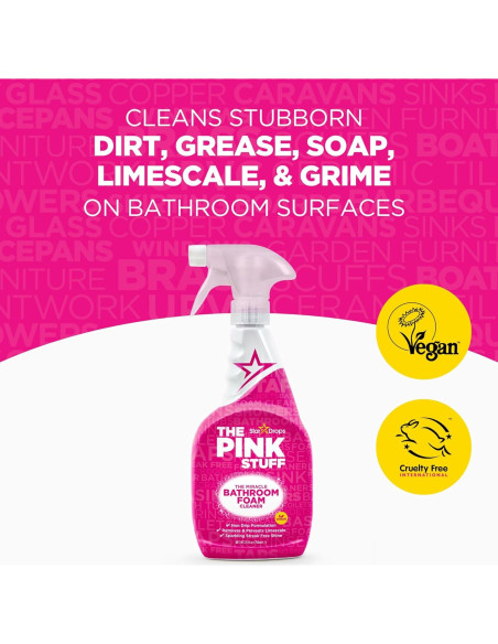 Limpiador de Espuma Stardrops para Baño 750ml Paquete de 2 Limpiador de Espuma Stardrops para Baño 750ml Paquete de 2