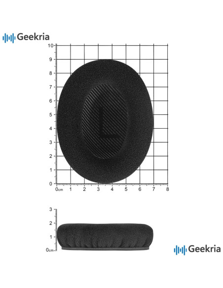 Almohadillas de Reemplazo Geekria para Auriculares Bose QC 45/35 Almohadillas de Reemplazo Geekria para Auriculares Bose QC 45/35