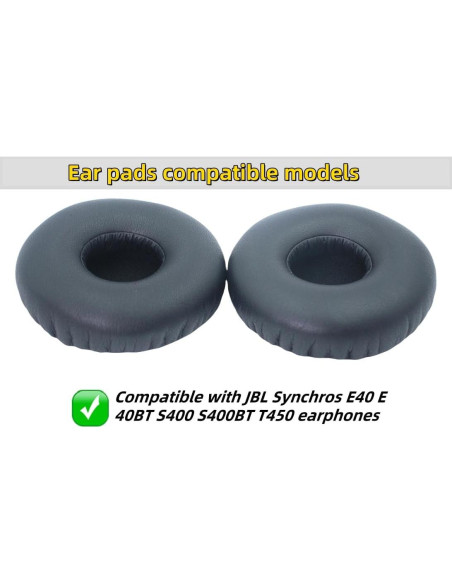 Almohadillas de Repuesto JBL Synchros E40 E40BT S400 S400BT Negro Almohadillas de Repuesto JBL Synchros E40 E40BT S400 S400BT Negro