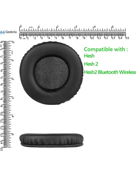 Almohadillas de Reemplazo Geekria para Auriculares Skullcandy Hesh 2 Almohadillas de Reemplazo Geekria para Auriculares Skullcandy Hesh 2