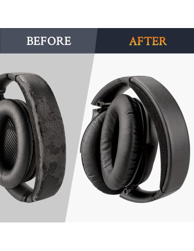 Kit Reemplazo Almohadillas y Banda para Bose QC35 II - Negro
