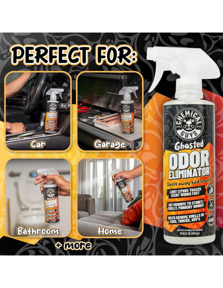 Eliminador de Olores Ghosted Chemical Guys 3 Paquete 473 ml Eliminador de Olores Ghosted Chemical Guys 3 Paquete 473 ml