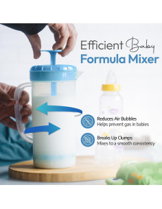 Jarra de Mezcla Plástico JBK Pottery 1 Litro Azul con Tapa 2