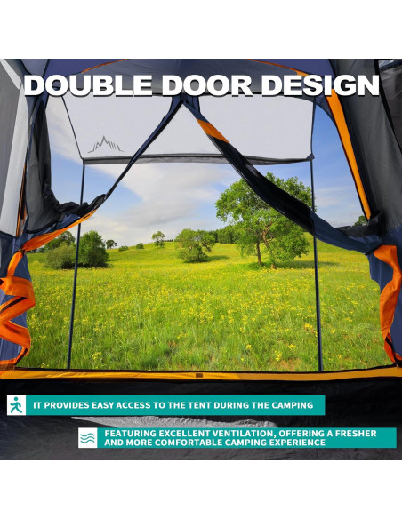 Carpa SUV UNIHIMAL para Camping 8 Personas Impermeable 2.44m Carpa SUV UNIHIMAL para Camping 8 Personas Impermeable 2.44m