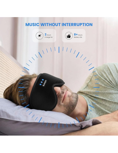 Máscara de Sueño Bluetooth SunoFi 3D con Auriculares HD
