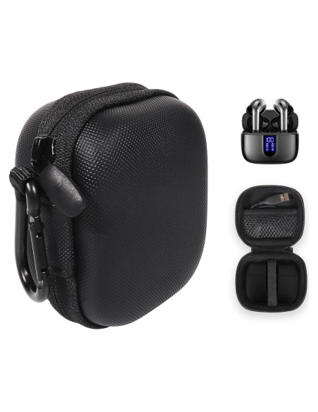 Funda Inalámbrica Alltravel para Auriculares TOZO y TAGRY - Negro Funda Inalámbrica Alltravel para Auriculares TOZO y TAGRY - Negro