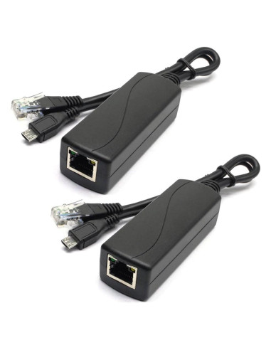 Divisor PoE Activo ANVISION 5V 2.4A 2-Pack para Raspberry Pi