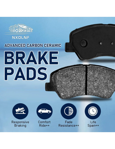 Juego de Pastillas de Freno Cerámicas Frontales Nxolnf para Toyota Yaris 2016-2019 Juego de Pastillas de Freno Cerámicas Frontales Nxolnf para Toyota Yaris 2016-2019