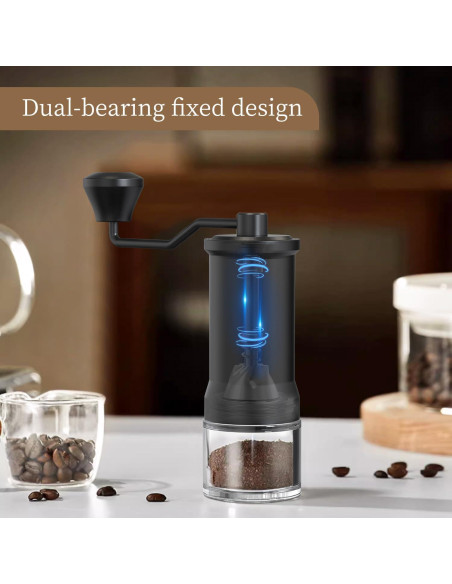 Molino de Café Manual ELMWAY con Núcleo de Acero Inoxidable Ajustable Molino de Café Manual ELMWAY con Núcleo de Acero Inoxidable Ajustable