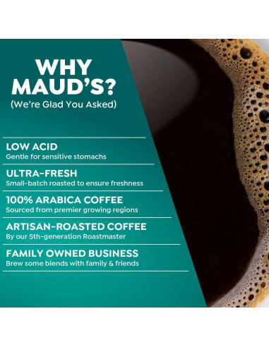 Cápsulas de Café Espresso Maud, 100 Unidades, Tueste Oscuro