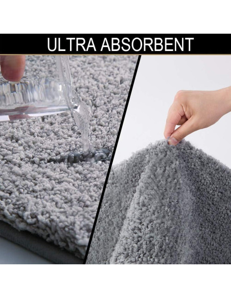 Conjunto de Alfombrillas de Baño Walensee 2 Piezas Gris 50.8x81.3cm Conjunto de Alfombrillas de Baño Walensee 2 Piezas Gris 50.8x81.3cm