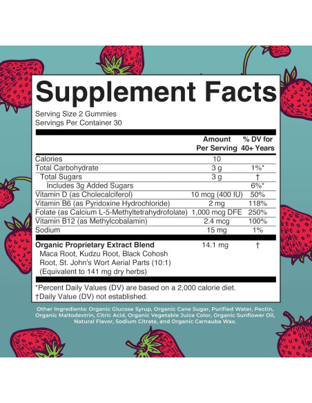 Gomitas Orgánicas MaryRuth's para Menopausia 30 Porciones Gomitas Orgánicas MaryRuth's para Menopausia 30 Porciones