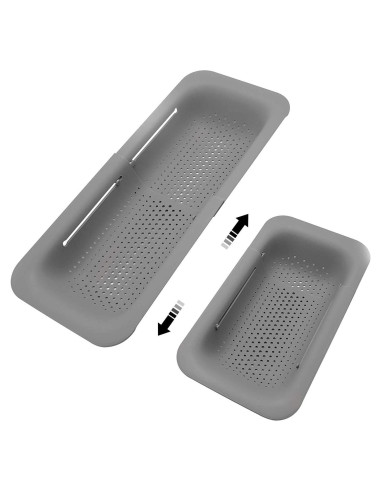 Colador de Fregadero Extensible Genérico Gris - 34.5x20 cm