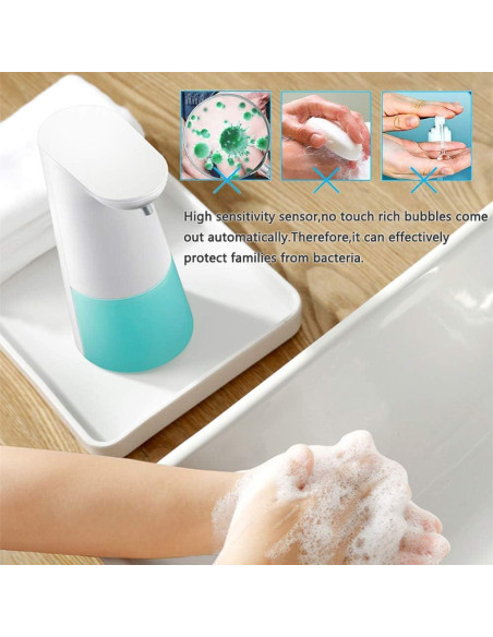 Dispensador de Jabón Espumoso Automático LAOPAO Azul 413ml Dispensador de Jabón Espumoso Automático LAOPAO Azul 413ml