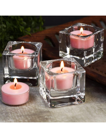 Set de Velas Aromáticas DEYBBY de Cera de Soja - 12 Piezas Rosa Set de Velas Aromáticas DEYBBY de Cera de Soja - 12 Piezas Rosa