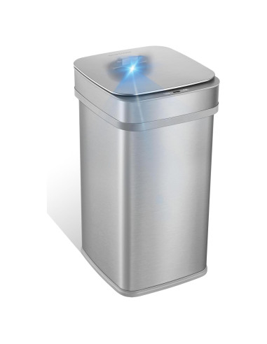Basurero Inteligente Ninestars 49.2L Acero Inoxidable UV Ozono