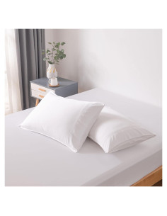 Juego de Fundas de Almohada de Viscosa de Bambú Bella Coterie Queen 2 Pcs