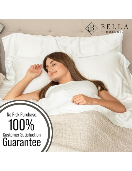 Juego de Fundas de Almohada de Viscosa de Bambú Bella Coterie Queen 2 Pcs Juego de Fundas de Almohada de Viscosa de Bambú Bella Coterie Queen 2 Pcs