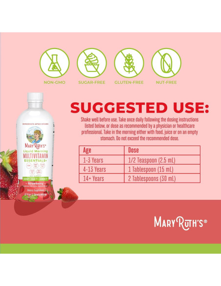 Multivitaminas Líquidas MaryRuth 946 ml | Veganas | Sin Azúcar Multivitaminas Líquidas MaryRuth 946 ml | Veganas | Sin Azúcar