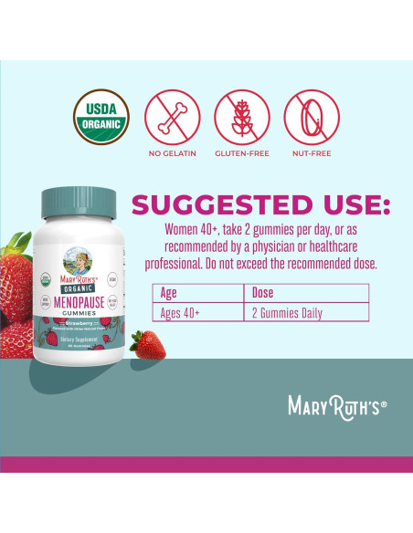 Gomitas Orgánicas MaryRuth's para Menopausia 30 Porciones Gomitas Orgánicas MaryRuth's para Menopausia 30 Porciones