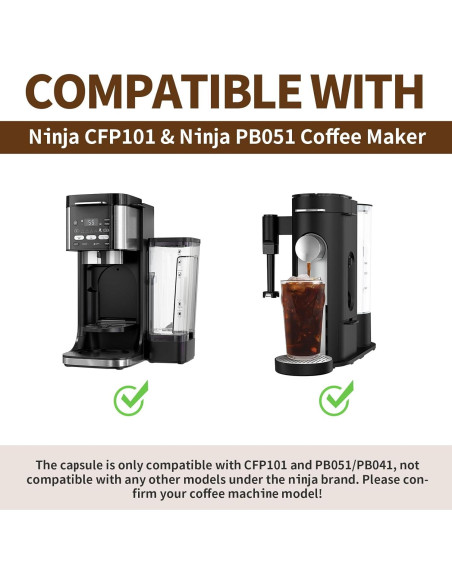 Paquete de 2 Cápsulas Reutilizables Ninja CFP101/PB051 Paquete de 2 Cápsulas Reutilizables Ninja CFP101/PB051