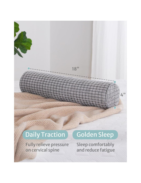 Almohada de Cuello Blissful Diary Espuma Viscoelástica 45.72 cm Almohada de Cuello Blissful Diary Espuma Viscoelástica 45.72 cm