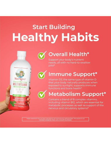 Multivitaminas Líquidas MaryRuth 946 ml | Veganas | Sin Azúcar