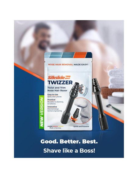 TWIZZER Recortador de Vello Nasal y Auricular Alemán TWIZZER Recortador de Vello Nasal y Auricular Alemán