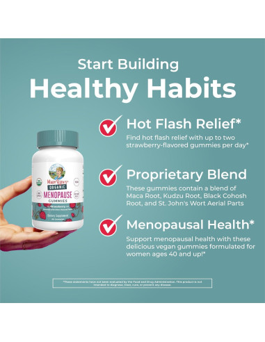 Gomitas Orgánicas MaryRuth's para Menopausia 30 Porciones