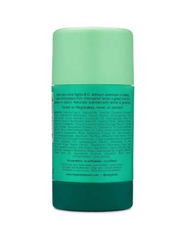 Desodorante Natural Megababe Deo Verde 73.93 g - Sin Aluminio