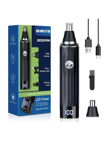 Recortador de Vello Nasal Ginity 2 en 1 Recargable LED
