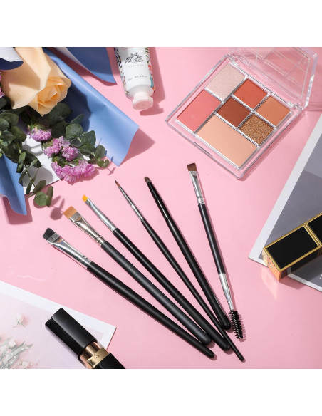 Set de 6 Brochas de Maquillaje para Cejas Zopeal - Anguladas y Planas Set de 6 Brochas de Maquillaje para Cejas Zopeal - Anguladas y Planas