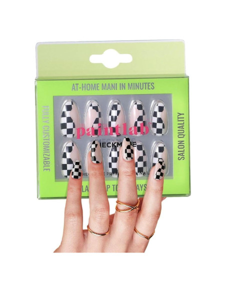 Kit de Manicura Uñas Postizas PaintLab Checkmate 30 Piezas Kit de Manicura Uñas Postizas PaintLab Checkmate 30 Piezas