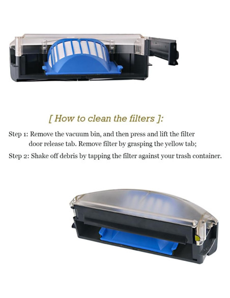 Kit de Repuestos para iRobot Roomba 500 y 600 - 4 Filtros y Cepillos Kit de Repuestos para iRobot Roomba 500 y 600 - 4 Filtros y Cepillos