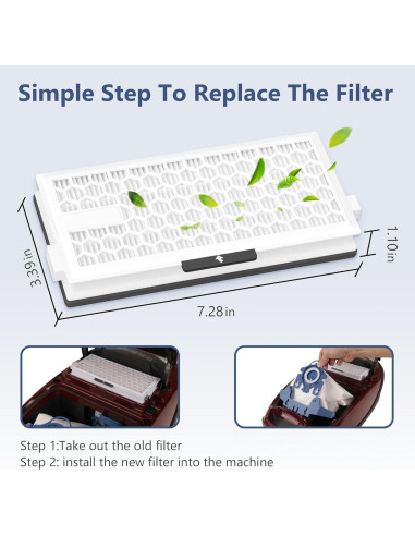 6 Bolsas de Reemplazo GN 3D AirClean XBWW para Aspiradoras Miele