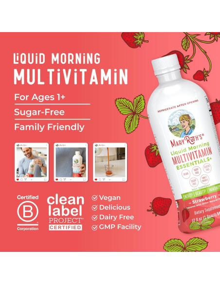 Multivitaminas Líquidas MaryRuth 946 ml | Veganas | Sin Azúcar Multivitaminas Líquidas MaryRuth 946 ml | Veganas | Sin Azúcar