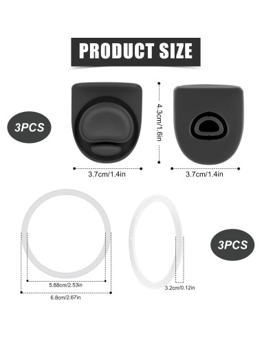 Tapones de Repuesto Owala Freesip 3 Piezas Silicona Antifugas