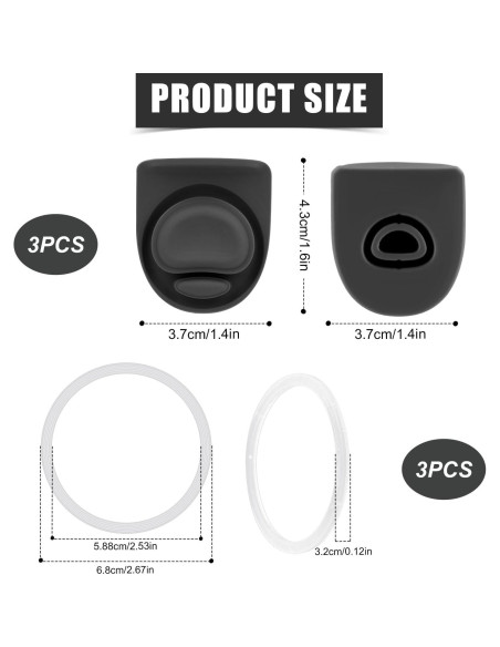 Tapones de Repuesto Owala Freesip 3 Piezas Silicona Antifugas Tapones de Repuesto Owala Freesip 3 Piezas Silicona Antifugas