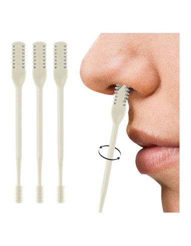 Cortador de Vello Nasal 2-en-1 Jitaty Crema 3PC