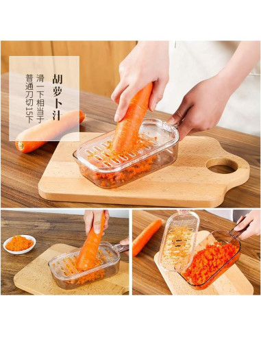 Rallador de Plástico Japonés JapanBargain - Multiusos 24.1 cm