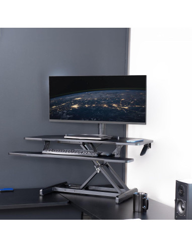 Escritorio Esquinero Ajustable VIVO DESK-V037MC 94x48 cm
