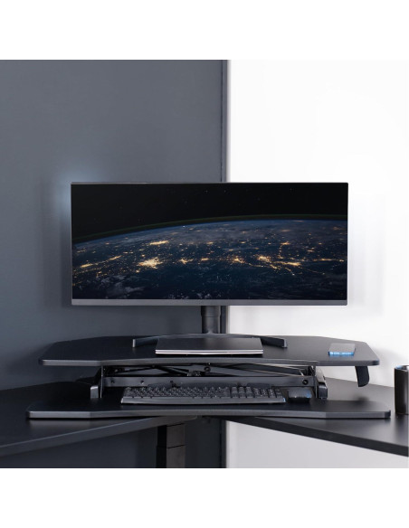 Escritorio Esquinero Ajustable VIVO DESK-V037MC 94x48 cm Escritorio Esquinero Ajustable VIVO DESK-V037MC 94x48 cm