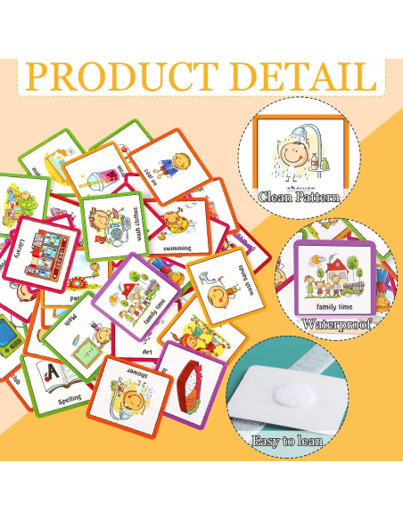 Tarjetas Visuales Geyee 126 Pcs para Niños Autismo TDAH Tarjetas Visuales Geyee 126 Pcs para Niños Autismo TDAH