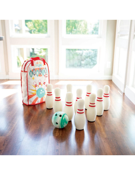 Conjunto de Bolos de Espuma MindWare - Juguete Seguro para Niños 3+ Conjunto de Bolos de Espuma MindWare - Juguete Seguro para Niños 3+