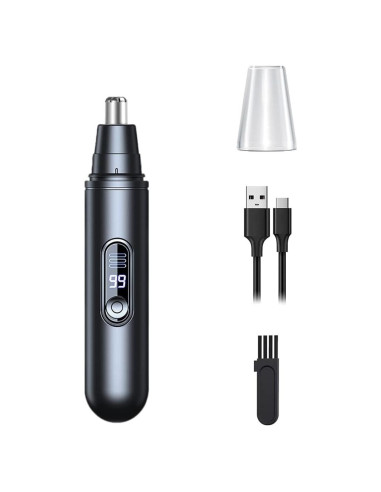 Recortador de Vello Nasal AROSKY Recargable USB con Pantalla LED
